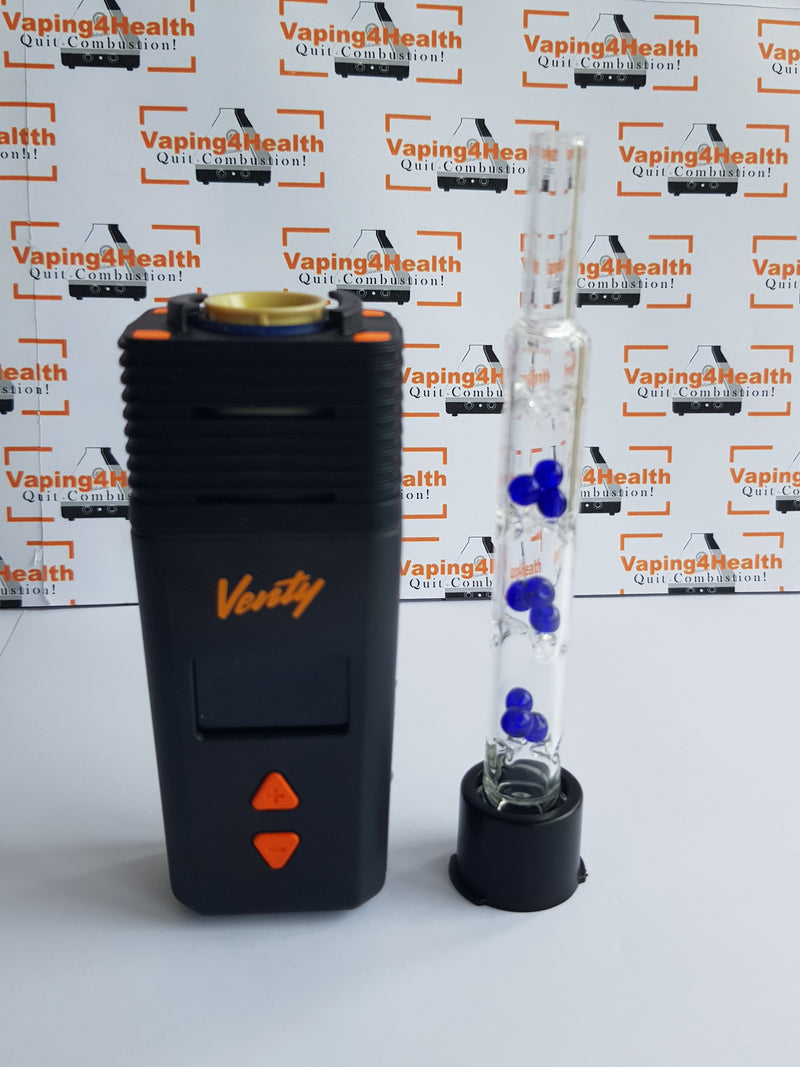 3D Glass Long Cooling Stem with Quartz Balls for VENTY