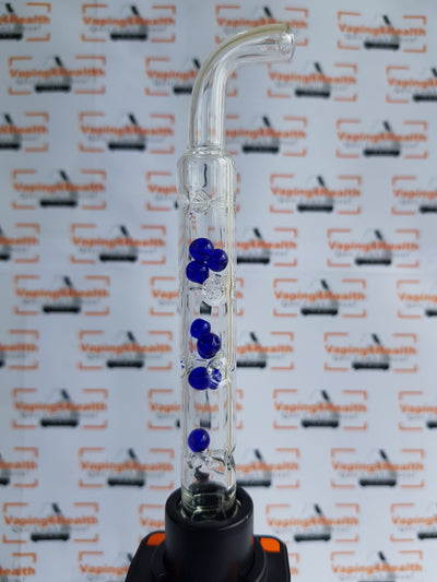 3D Glass Long Cooling Stem with Quartz Balls for VENTY