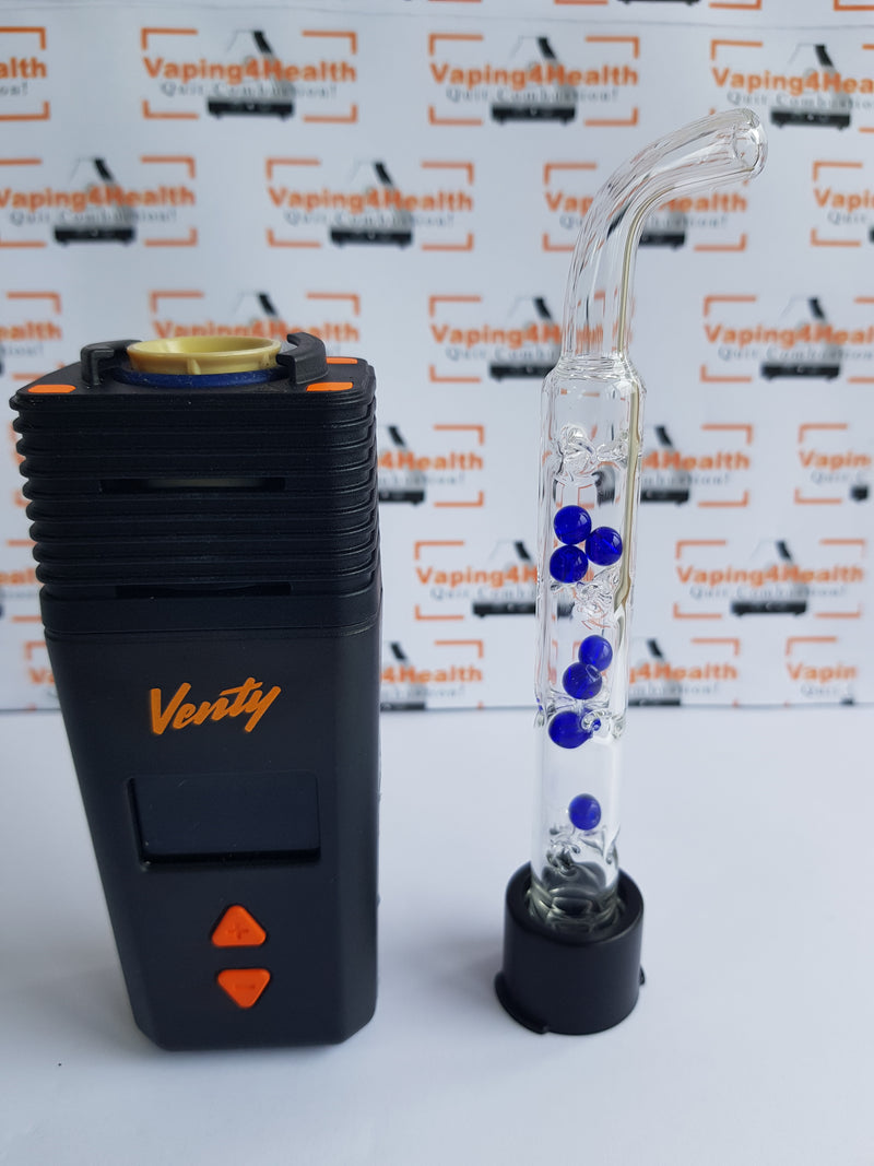 3D Glass Long Cooling Stem with Quartz Balls for VENTY