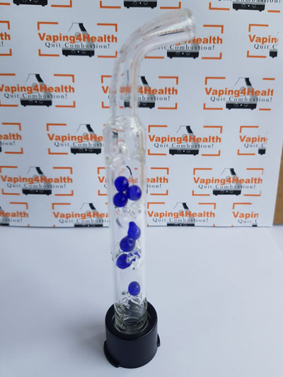 3D Glass Long Cooling Stem with Quartz Balls for VENTY