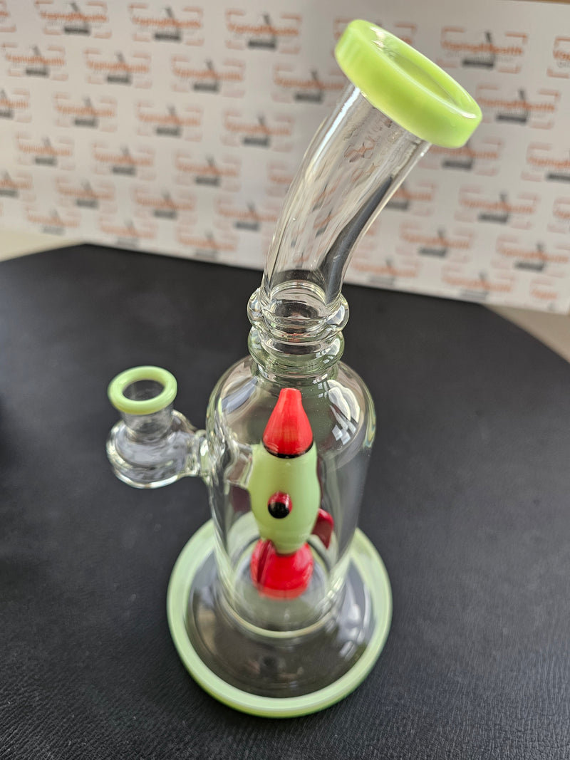 Rocket Glass Water Bubbler