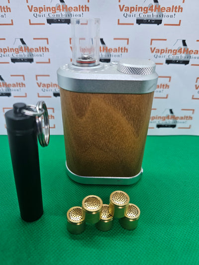 5 x GOLD Plated Dosing Capsules with Caddy for Tinymight