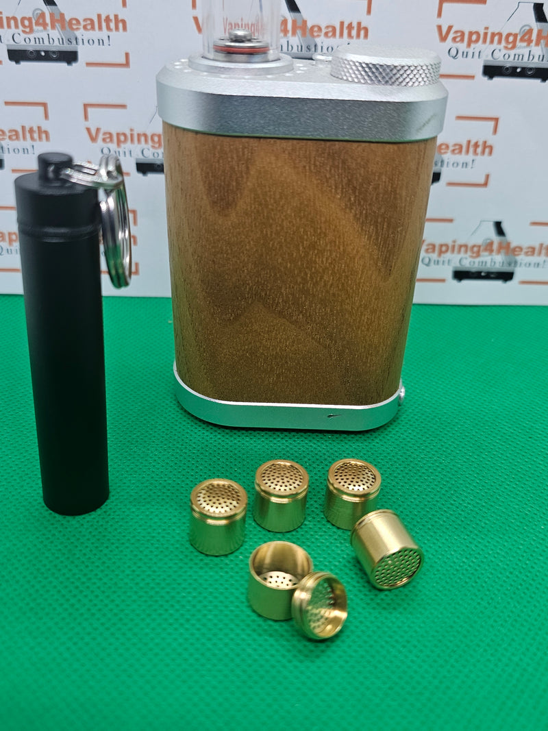 5 x GOLD Plated Dosing Capsules with Caddy for Tinymight 3