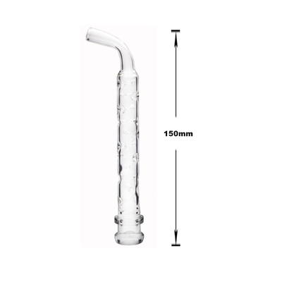 Clear or Smoked Glass Long Cooling Stem for Crafty, Mighty