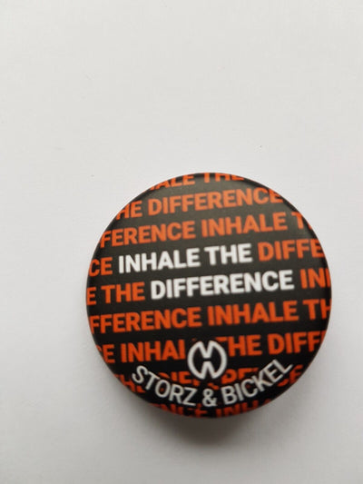 Branded Button Badge Pin 3 x 37mm Orange